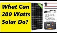 What Can 200 Watts Solar Do, RV