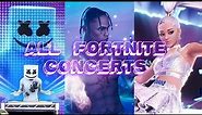 All Fortnite Concerts