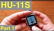 HU-11S Square Android 5.1 Smartwatch with Removable Bands: Part 1 Unboxing & Review