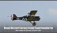 SE5a - Royal Aircraft Factory Scout Experimental 5a - Shuttleworth Vintage Airshow 2021