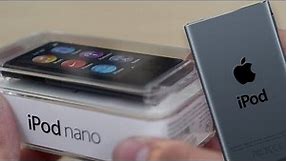 iPod Nano (7th Gen) Black/Slate Unboxing, Size Comparison, & OS Tour
