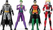 DC Comics, Batman 12-Inch Action Figure Collectible 4-Pack, Toys for Kids and Collectors Ages 3 and up (Styles May Vary)
