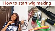 essential tools for making your own wig || how to start wig making 2024 || tools you need for wig