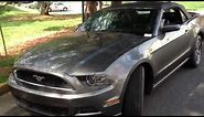 2013 Ford Mustang Convertible Review, Walk Around, Start Up & Rev, Test Drive
