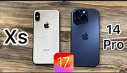 iPhone Xs vs iPhone 14 Pro / iOS 17