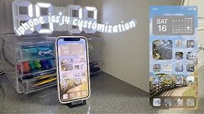 customising my iphone 12 mini ios 14 ☁️ | making my iphone home screen aesthetic