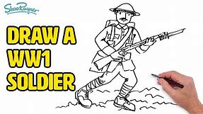 How to draw a WW1 British Soldier