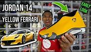 EARLY LOOK! Air Jordan 14 Yellow Ferrari Review