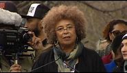 Watch legendary activist Angela Davis rally Women's March On Washington