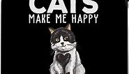 Amazon.com: iPhone 11 Pro Cats make Me Happy You, Not So Much Funny Cat lover Case