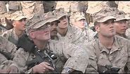 2nd Battalion, 1st Marines visited by Commandant and Sgt. Maj. of the Marine Corps