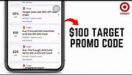 $100 Target Promo Code 2024 (LIMITED Deals)