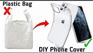 How to make phone cover making at home with Plastic Carry Bag