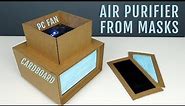 DIY Air Purifier Filter from Cardboard and Masks - 5 Minutes Crafts