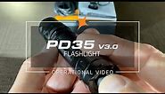 Fenix PD35 V3.0 Flashlight Operational Demo Video