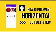 How to implement Horizontal Scroll View in android | horizontal scroll view | Innovative Programmer