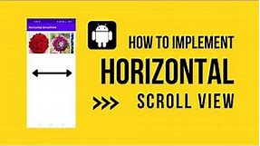 How to implement Horizontal Scroll View in android | horizontal scroll view | Innovative Programmer