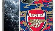 Head Case Designs Officially Licensed Arsenal FC Digital Camouflage Crest Patterns Soft Gel Case Compatible with Apple iPhone 11 Pro Max