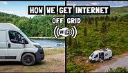 HOW WE GET INTERNET IN OUR VAN! Our OFF-GRID WI-FI set up for campervan or motorhome.
