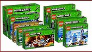 LEGO MINECRAFT COMPILATION All Sets of All Time Fast Speed Build for Collectors - UNBOXING