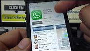 como Descargar whatsapp iphone gratis para iPhone 5s 5C 5 4 iOS 7 español Channeliphone