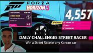 Win a Street Race in any Korean car: forza horizon 5
