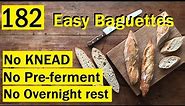 EASIEST French Baguettes at home (actually) - Bake with Jack