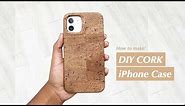 Sew At Home 24 - How to Make Natural Cork Phone Case DIY Tutorial