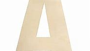 Wooden Letters A Large Wooden Letters 12 Inch Unfinished Wood Letters for Wall Decor Crafts Blank Big Alphabet Board Painting Hanging Home Baby Nursery Wedding Party Room Name Sign DIY Decoration