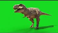 Jurassic world T-rex green screen