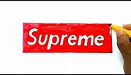 How to Draw the Supreme Logo