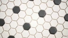 MSI Adelaide Hexagon Black and White Dot 10.16 in. x 11.71 in. Matte Porcelain Floor and Wall Tile (12.45 sq. ft./Case) ADELHEX-1HEXMC