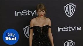 Sheerly stunning! Taylor Swift at Golden Globes after-party
