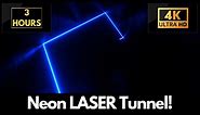Ultra High Definition 4K Neon Tunnel Screensaver – 3 HOURS Satisfying Background Video & Wallpaper!
