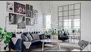 IKEA HACK DIY Industrial Mirror wall under 85 $