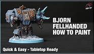 HOW TO PAINT BJORN THE FELLHANDED - Space Wolves Dreadnought - Warhammer Quick Easy Tabletop Ready