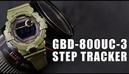CASIO G-SHOCK GBD-800UC-3 GREEN ARMY MILITARY - SPEC & UNBOXING