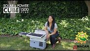 Portable Solar Powered Generator features by Shandra | Solar E Power Cube 1500 Plus | Wagan Tech