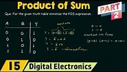 Product of Sums (Part 2) | POS Form