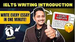 IELTS Writing Introduction - One Template for Every Essay Types | Skills IELTS