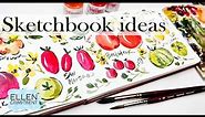 Watercolor Sketchbook Ideas for Beginners