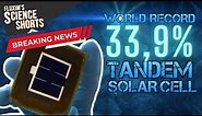 Perovskite Silicon Tandem Solar Cells WORLD RECORD: 33.9% Efficiency (March 2024)