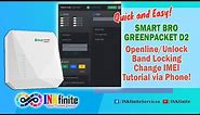 Smart Bro GreenPacket D2 WiFi Band Locking / Change IMEI / Openline Tutorial via Phone | INKfinite