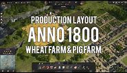 Anno 1800 Production Building Layout Guide: Wheat Farm & Bakery, Pig & Sausage