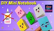 How to Make a Mini Notebook | DIY Mini Notebook One Sheet of Paper