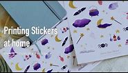 How to print stickers at home on an Inkjet printer