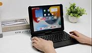 Touchpad Keyboard Case for iPad 10.2 9th/8th/7th Gen, Keyboard Case for iPad 9th Generation/8th/7th Gen-360° Rotatable Protective Cover with Pencil Holder (Black)