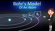 Bohr's Model Of An Atom|| Animated explanation in Hinglish || Atom and Nuclei || Physics 12th class