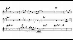 Blues Walk - Easy Solo Example for Alto Sax