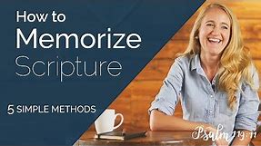 How to MEMORIZE Scripture - 5 Simple Tools [Bible Study Tips]
